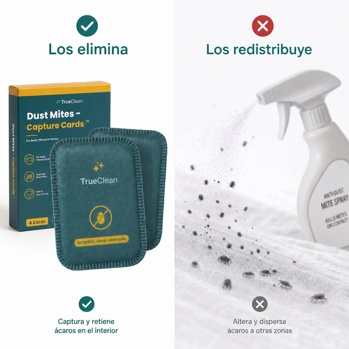 Spray junto a la trampa CazaÁcaros