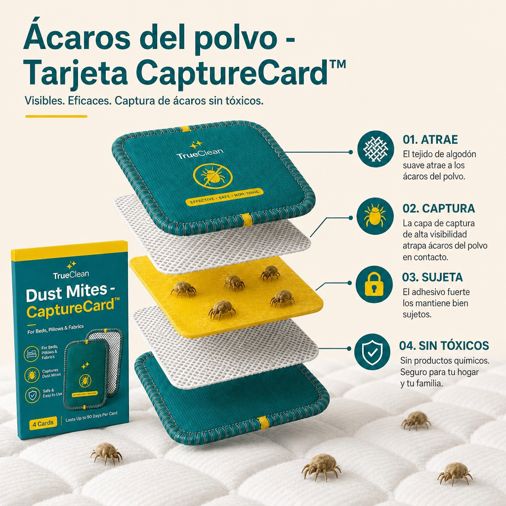 CazaÁcaros · Tarjetas anti-ácaros